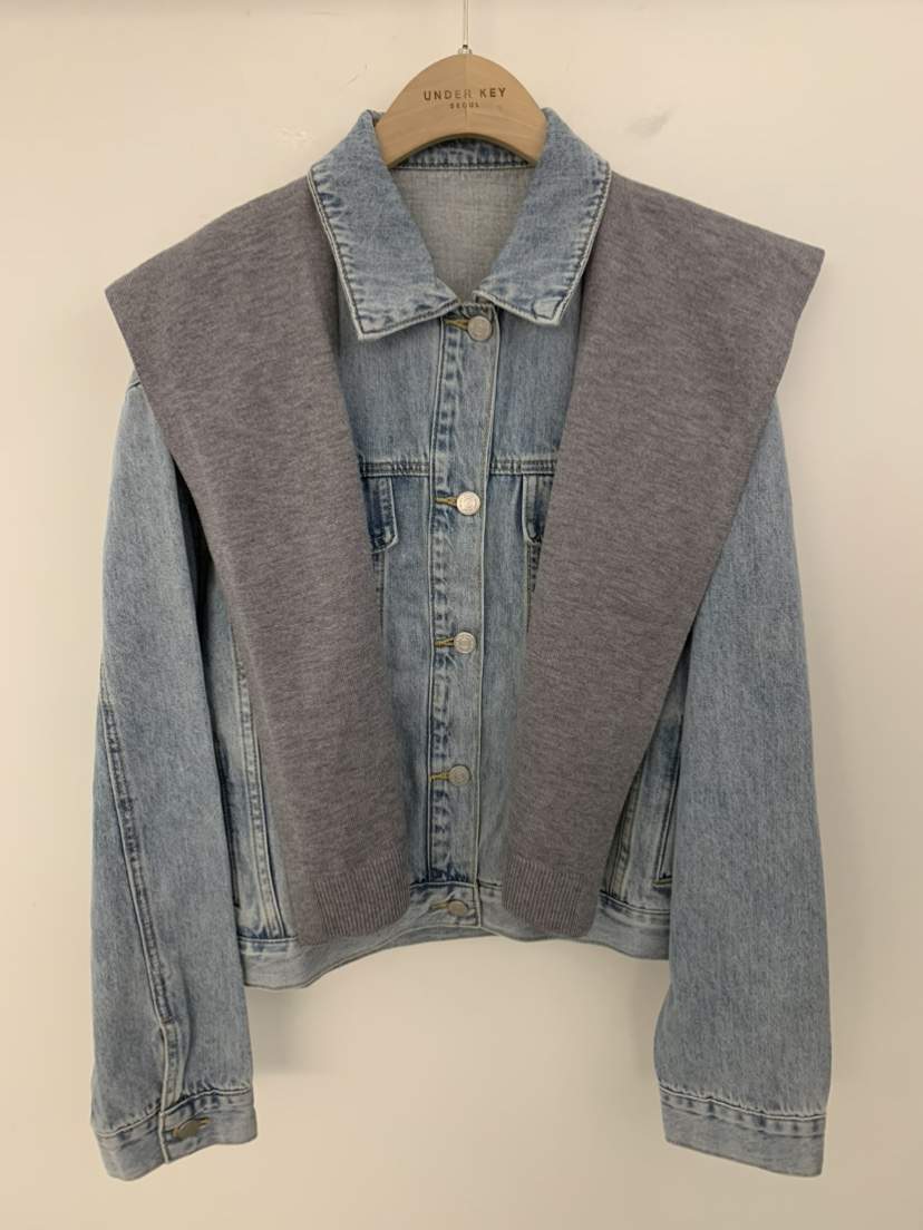 UNDER KEY韓國東大門直郵女裝新品推薦夾克含圍巾披肩套裝UNDER KEY夾克