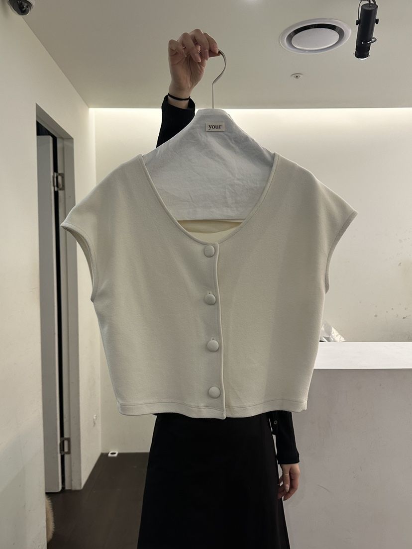 YOUR-P韓國代購女裝新品時尚熱賣職業推薦26春夏人氣馬甲YOUR-P馬甲