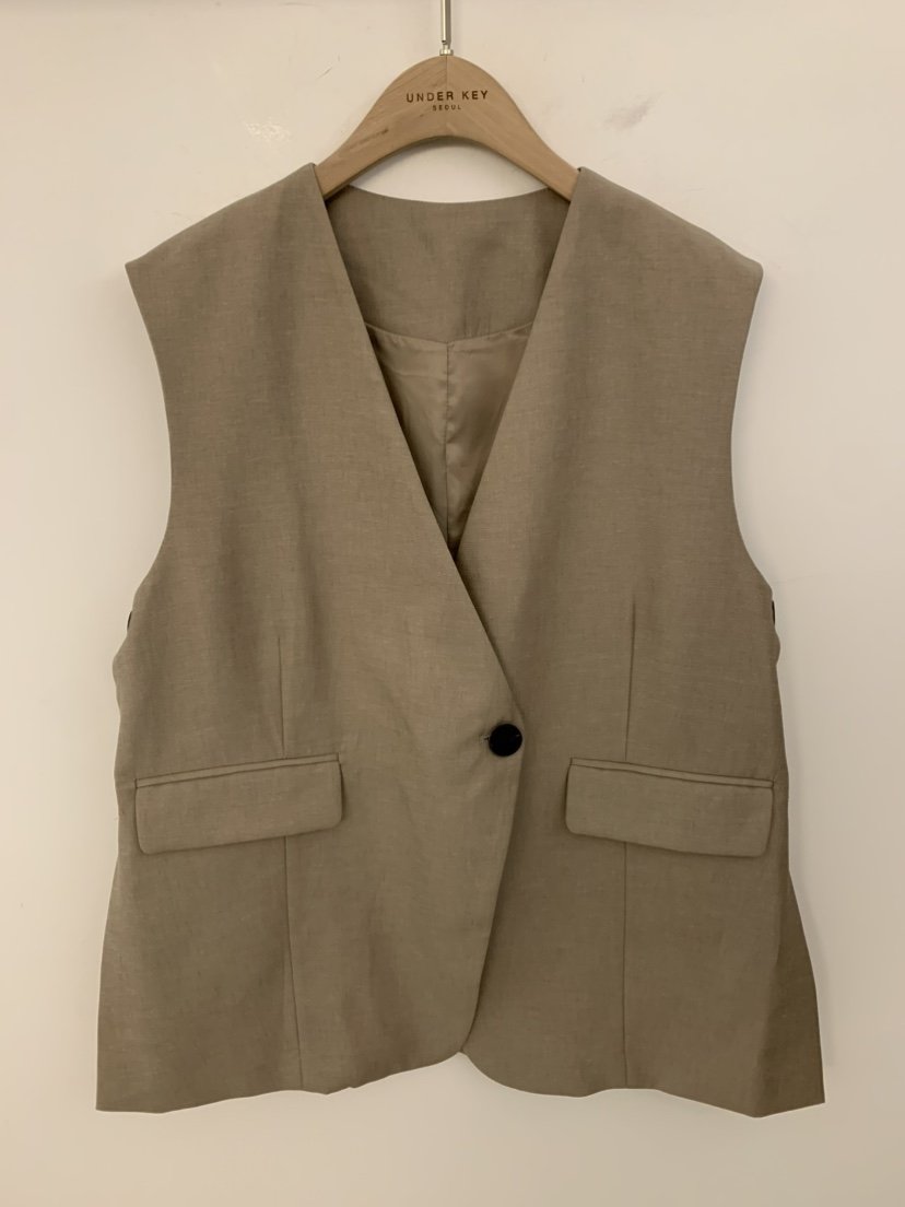 UNDER KEY韓國直郵女士新款時尚人氣26春夏熱賣職業馬甲UNDER KEY馬甲