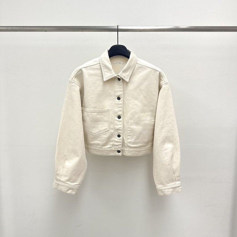 RIVER韓國東大門直郵女裝新款26春夏職業休閑熱賣夾克斜紋布WATER/RIVER夾克