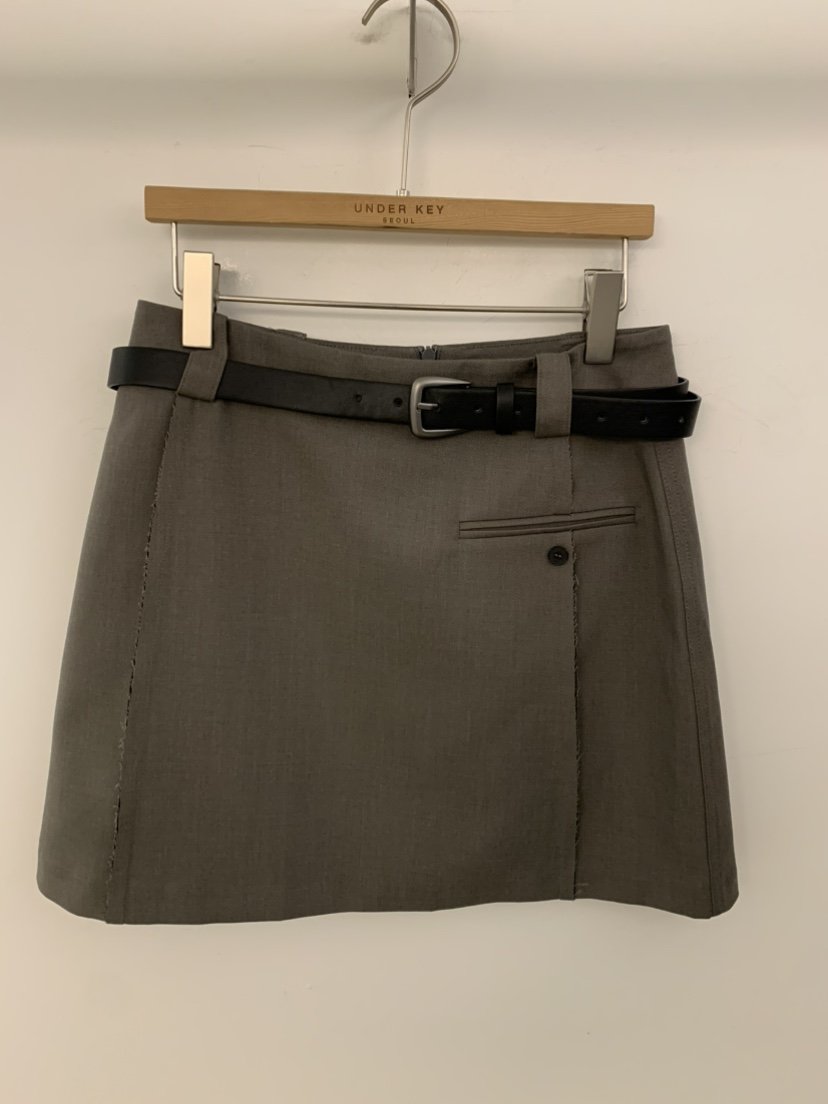 UNDER KEY韓國代購女裝新款人氣推薦時尚熱賣裙褲含腰帶UNDER KEY裙褲