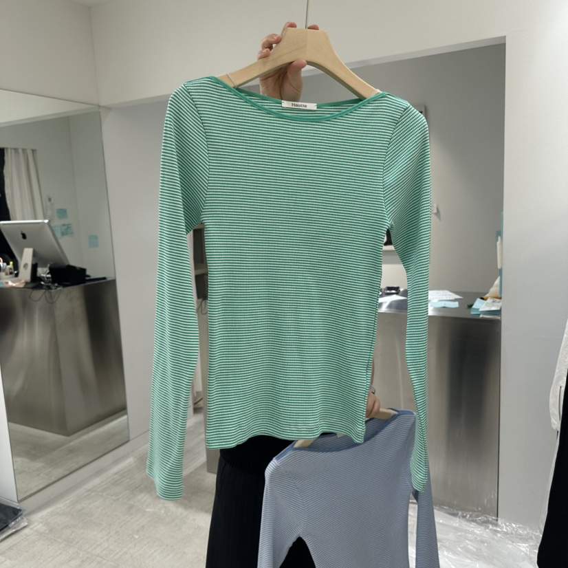 HAUTTE-P韓國直郵實拍女裝新品推薦職業26春夏時尚長袖T恤HAUTTE長袖T恤