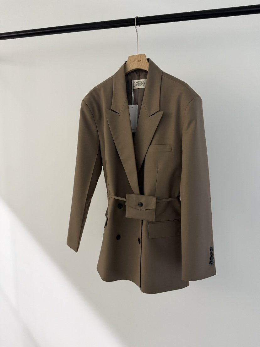 LOGARDEN韓國直郵女士新品職業人氣26春夏時尚熱賣夾克口袋LO GARDEN夾克