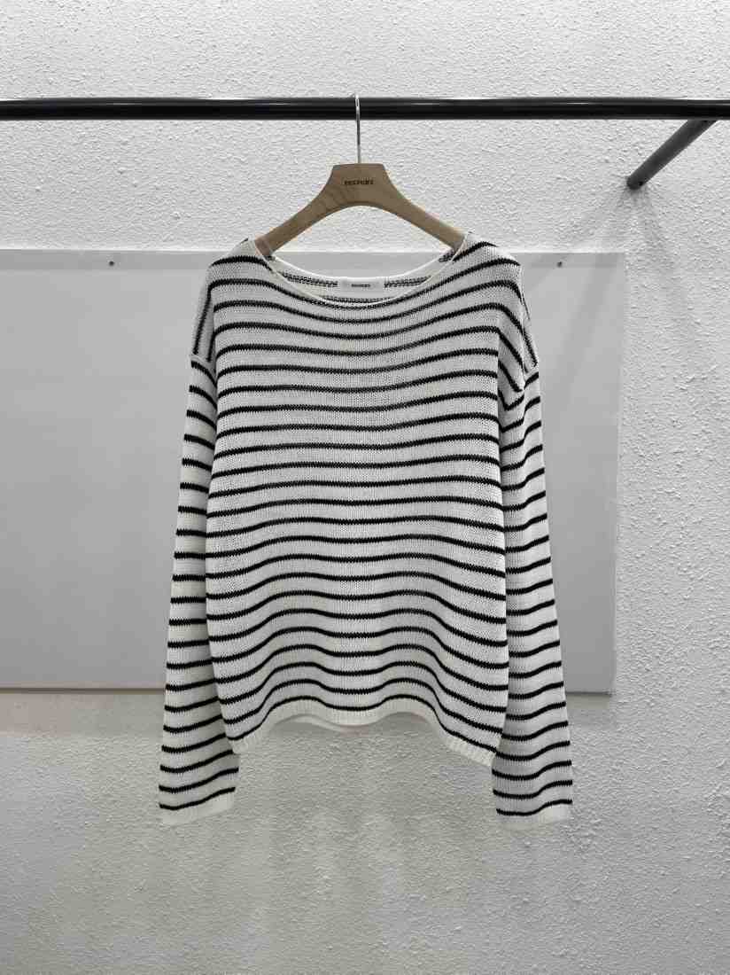 EGGPLANT韓國直郵女裝新品推薦休閑時尚針織衫單排扣船領EGGPLANT針織衫