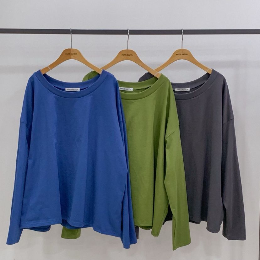 PARIS MATCH韓國直郵實拍女裝新品職業26春夏時尚長袖T恤PARIS MATCH長袖T恤