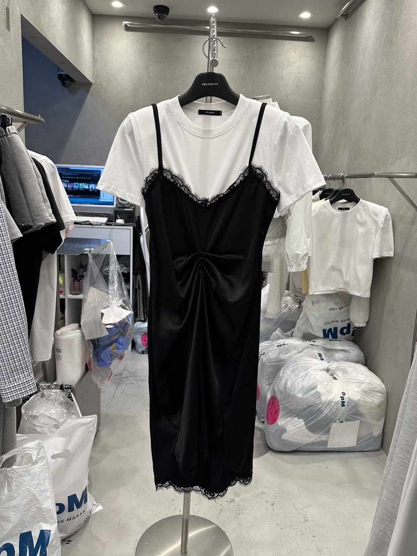 CELEBRITY-A韓國東大門代購女士新品休閑連衣裙不含內搭CELEBRITY-A連衣裙