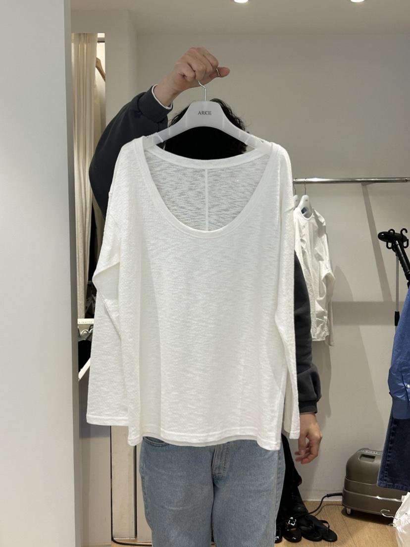 ARKIE/TAF韓國東大門直郵女士新品職業推薦時尚26春夏長袖T恤ARKIE/TAF長袖T恤