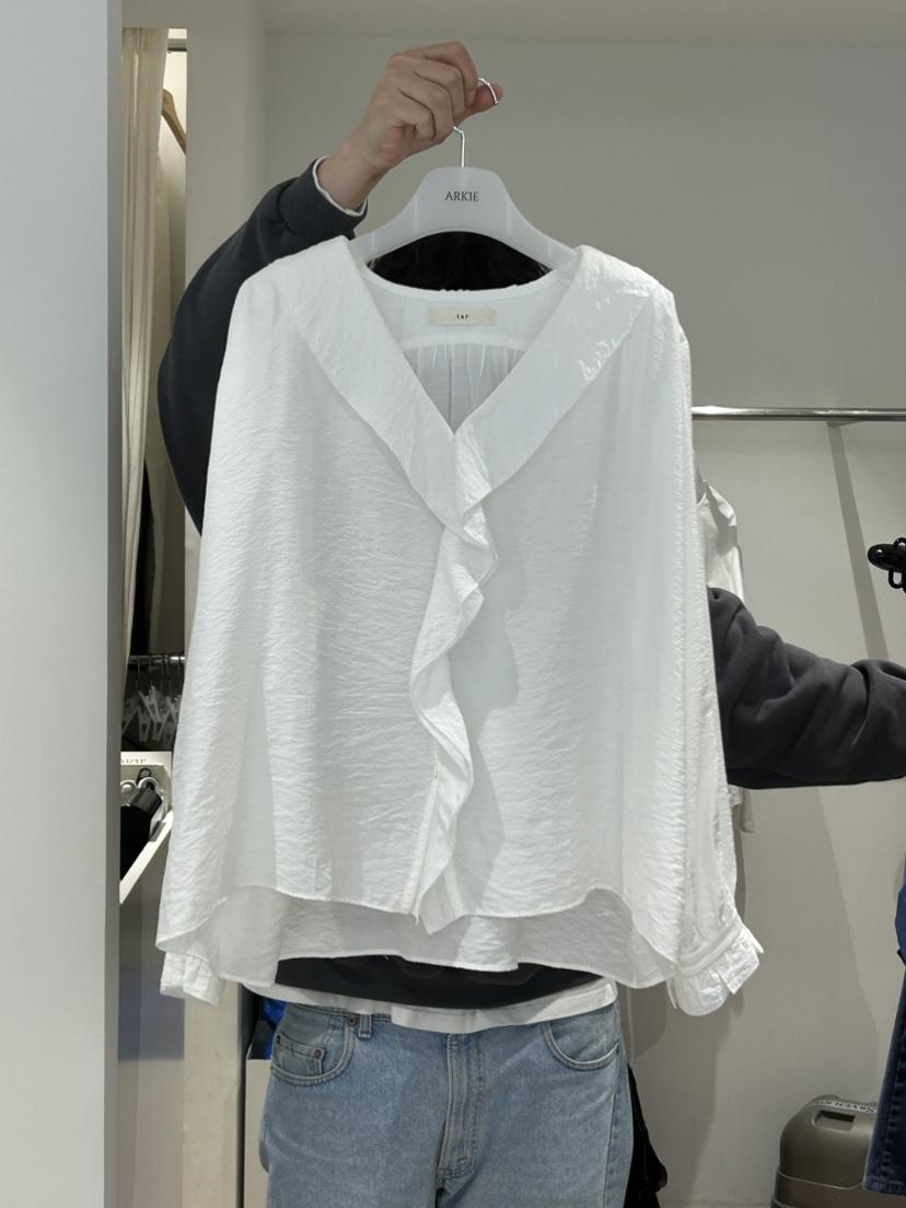 ARKIE/TAF韓國代購女士新款職業人氣休閑推薦襯衫蕾絲衫ARKIE/TAF襯衫/蕾絲衫