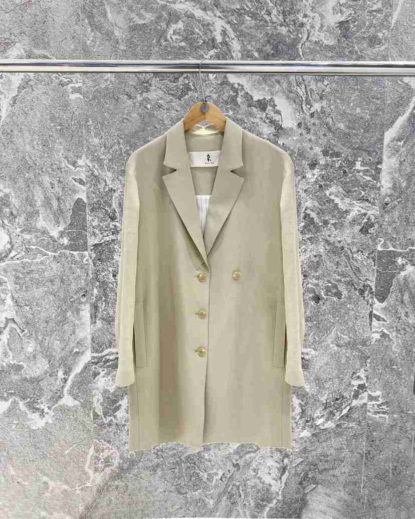 ROOKIE BUD韓國東大門直郵女裝新品推薦26春夏夾克亞麻紐扣ROOKIE BUD-L夾克