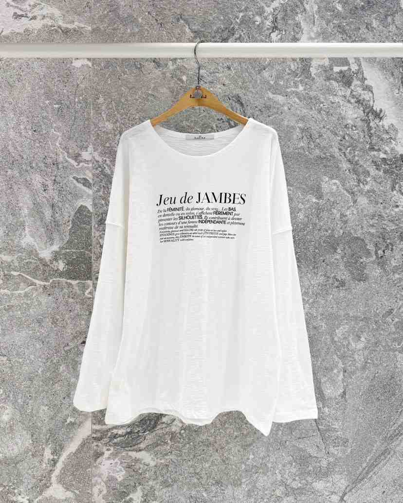 ROOKIE BUD韓國直郵女裝新品休閑職業26春夏推薦長袖T恤ROOKIE BUD-L長袖T恤