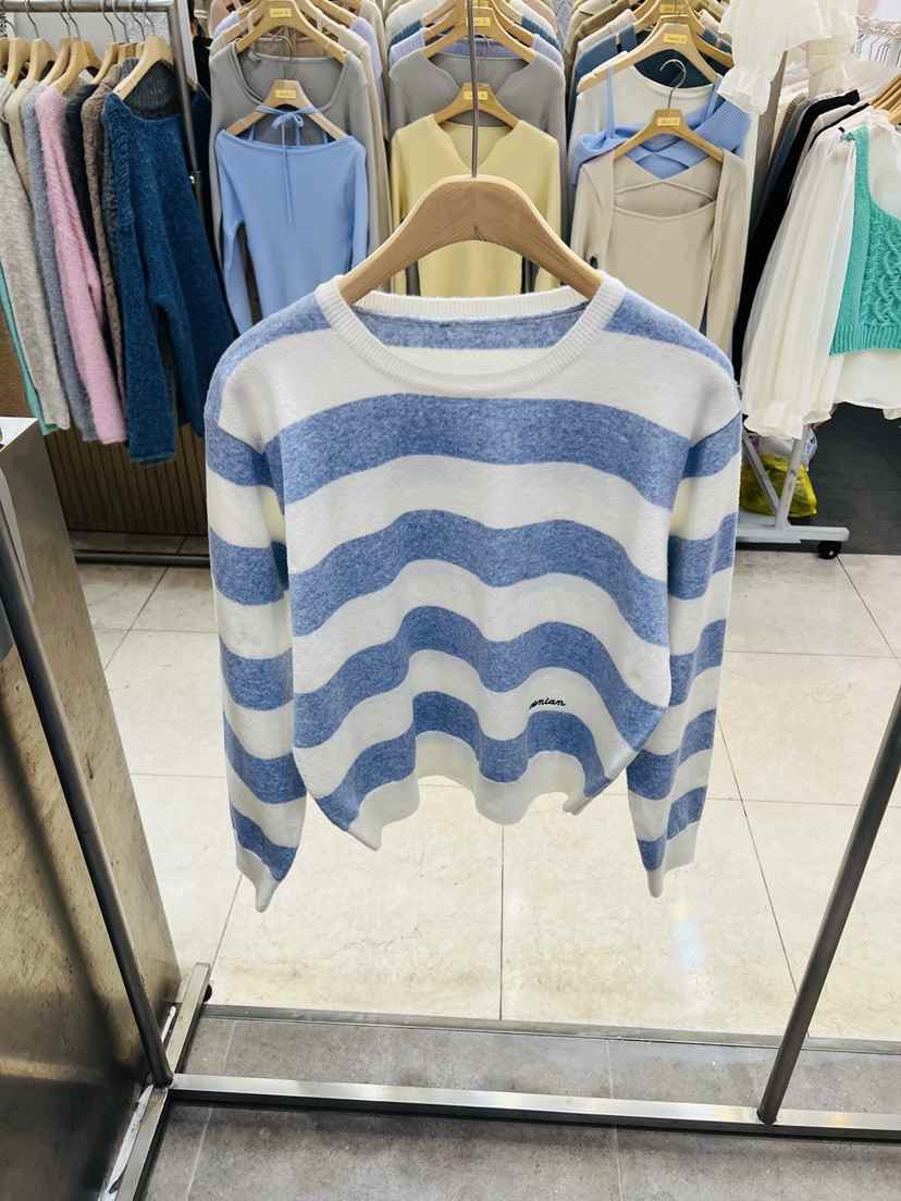 BLACK NOTE韓國直郵女裝新款真品休閑人氣26春夏針織衫刺繡BLACK NOTE針織衫