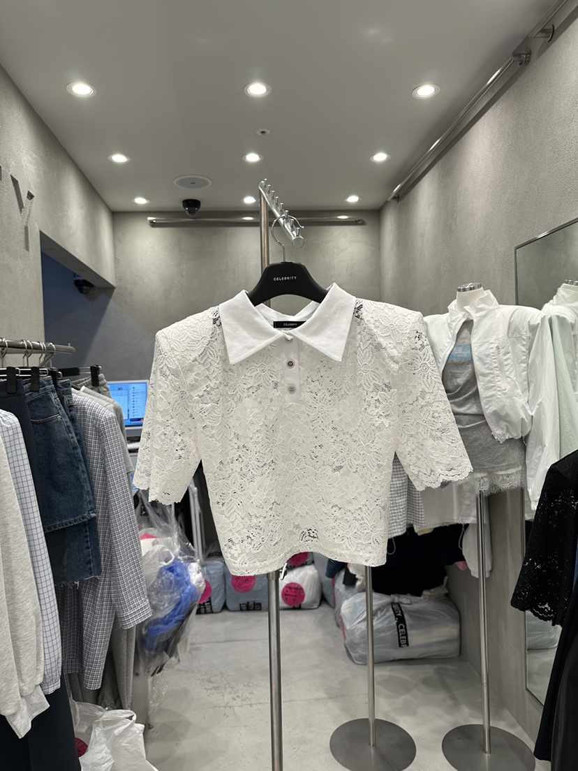 CELEBRITY-A東大門代購女士新品真品熱賣26春夏襯衫蕾絲衫CELEBRITY-A襯衫/蕾絲衫