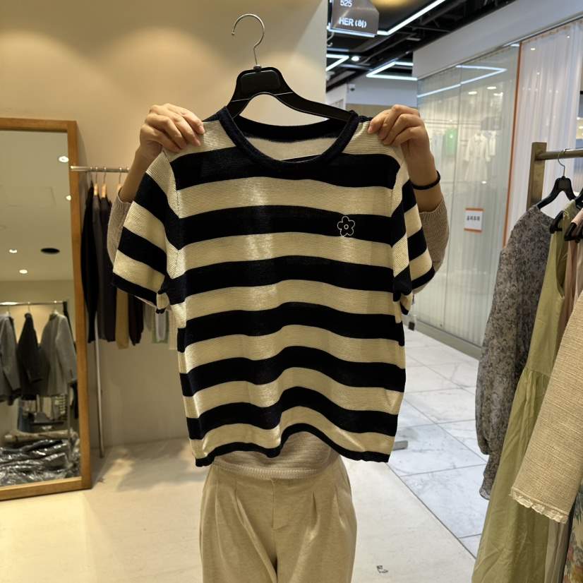 HER/PLAYLIST韓國直郵女士新品真品26春夏熱賣針織衫花朵HER/PLAYLIST針織衫