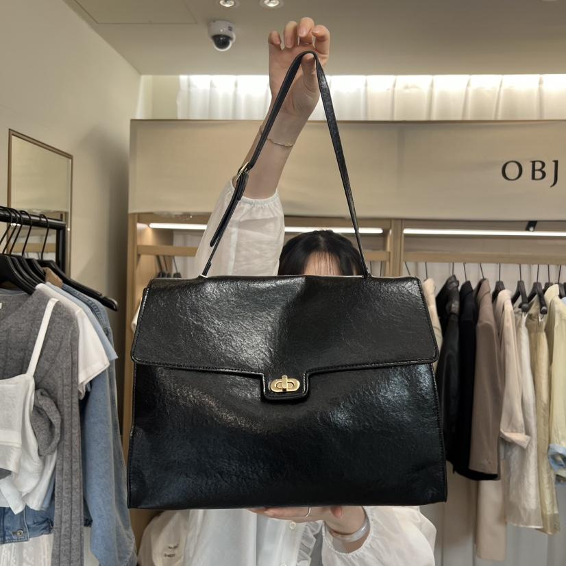 OBJET/LOVEUSU東大門代購女裝新款推薦職業單肩斜跨包復古OBJET/LOVEUSU單肩/斜跨包