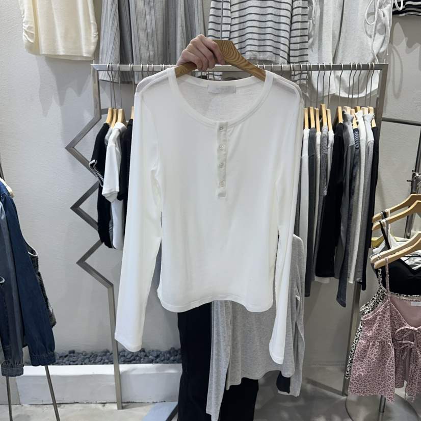 HIPTIQUE韓國代購女裝新品休閑人氣推薦熱賣真品長袖T恤透明HIPTIQUE長袖T恤