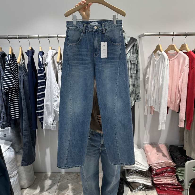 MAJDAN東大門直郵女裝新品休閑熱賣真品推薦職業人氣牛仔褲MAJDAN牛仔褲