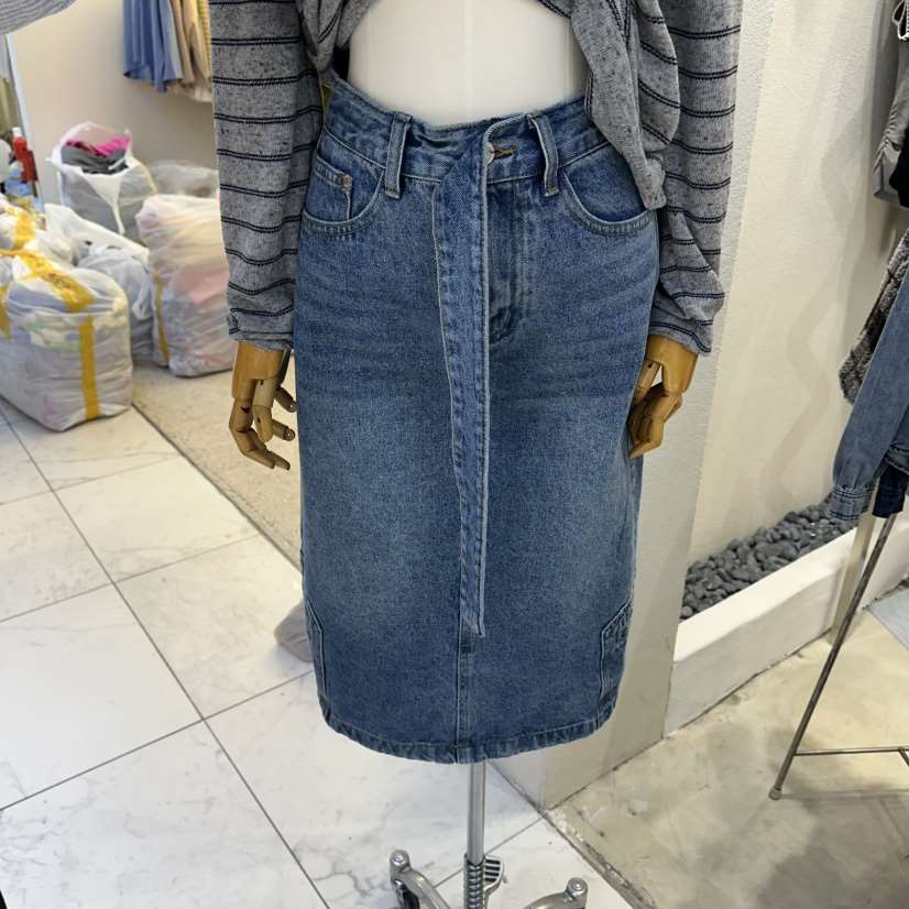 HIPTIQUE韓國直郵女裝新款推薦時尚職業真品26春夏長裙含腰帶HIPTIQUE長裙