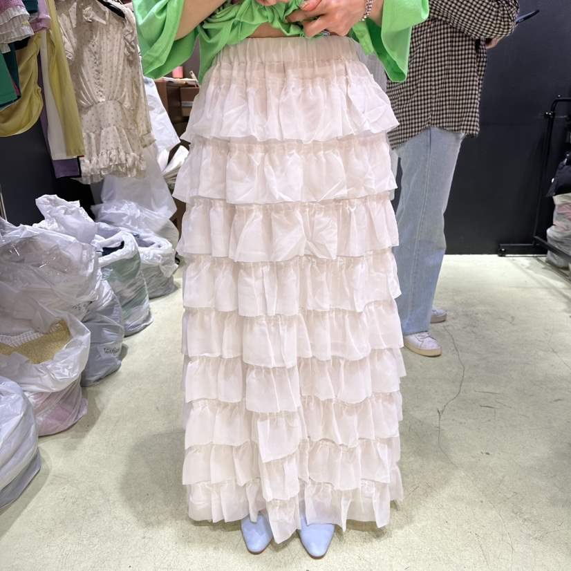 CHAVI東大門代購女裝新品時尚真品人氣26春夏推薦長裙雪紡CHAVI長裙