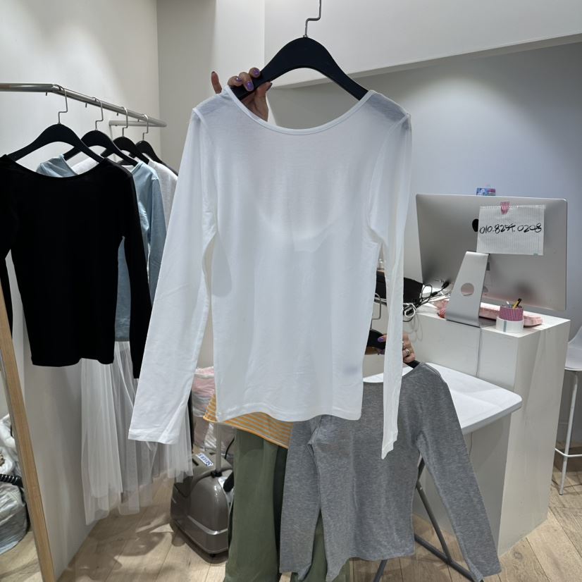 CUCUMBER東大門代購女士新款職業休閑真品時尚推薦長袖T恤CUCUMBER長袖T恤