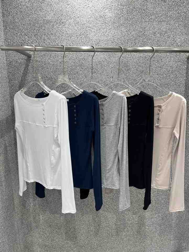 UNA/THE MAY東大門直郵女裝新品26春夏職業熱賣長袖T恤THEMAY/UNA長袖T恤