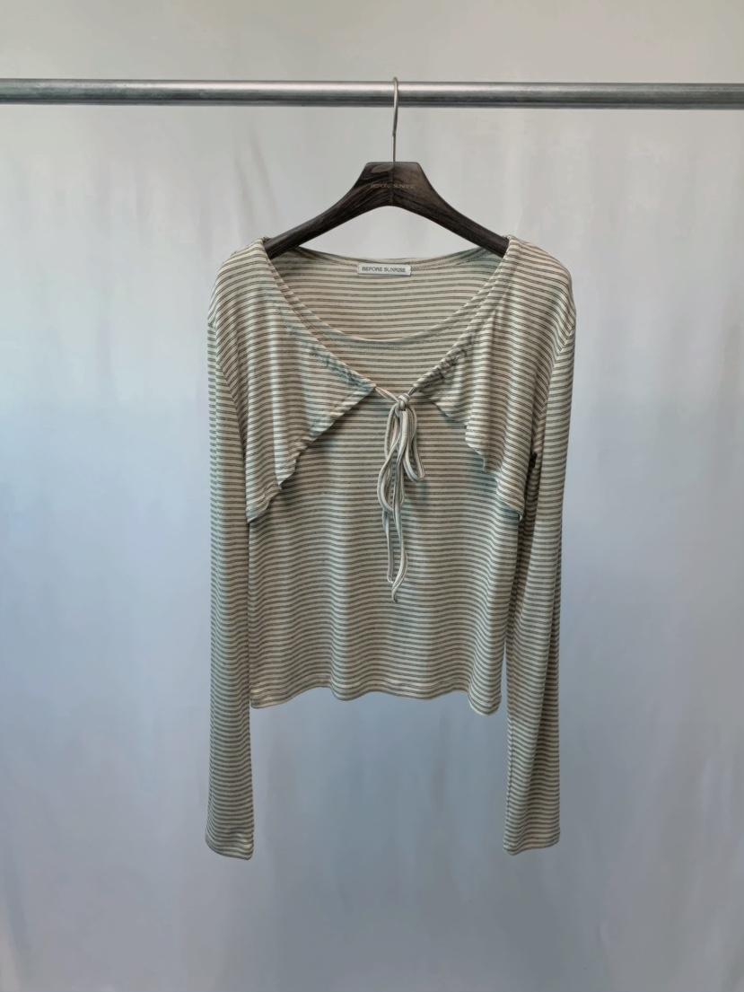 BEFORE SUNRISE東大門代購女士新款職業26春夏休閑長袖T恤BEFORE SUNRISE長袖T恤