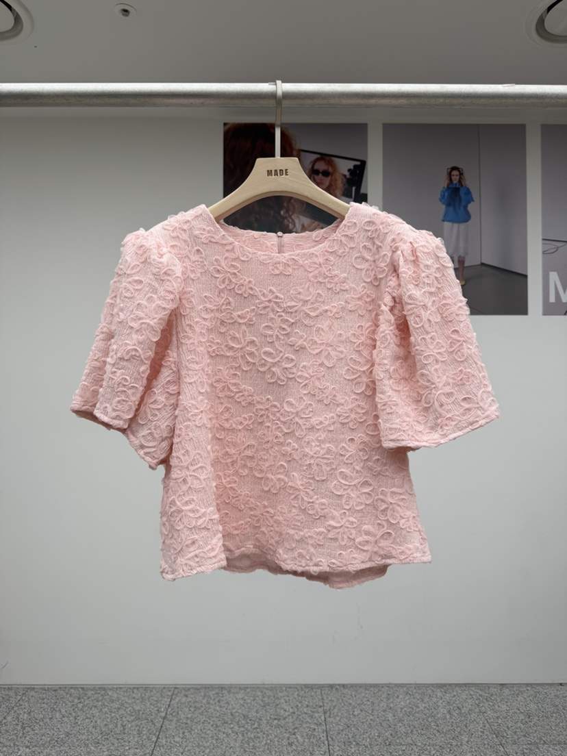 MADE-P韓國代購女裝新款推薦職業休閑26春夏人氣襯衫蕾絲衫MADE-P襯衫/蕾絲衫