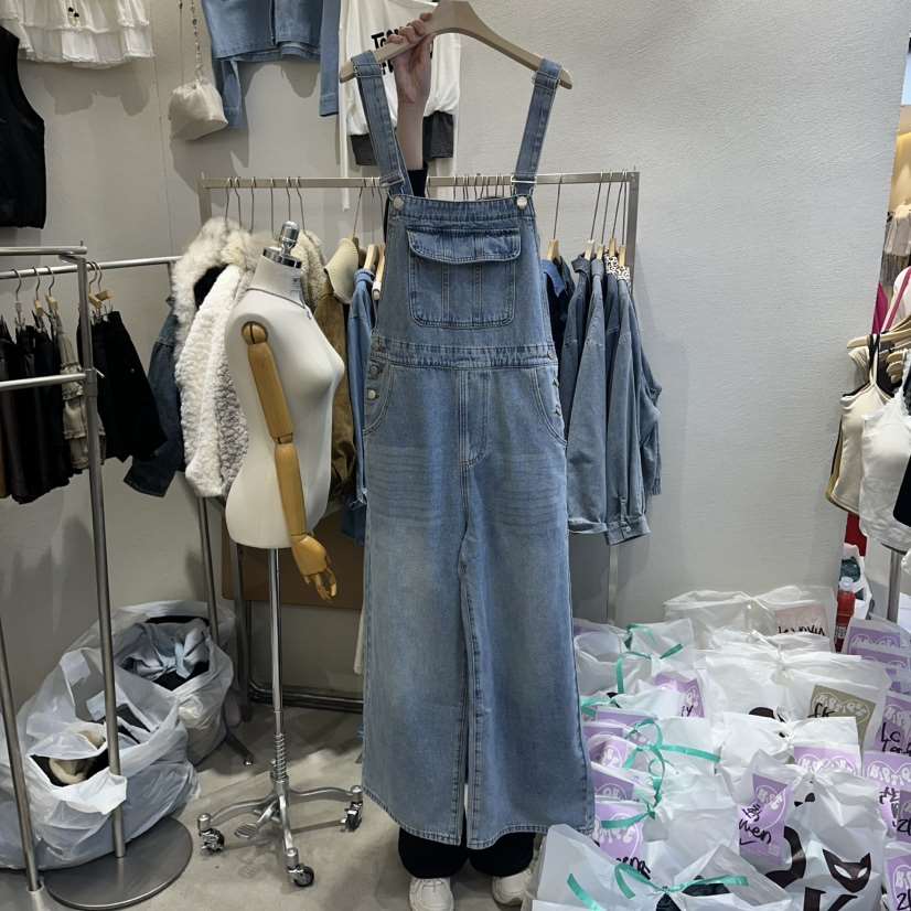 HIPTIQUE韓國直郵女士新品熱賣推薦休閑人氣時尚背帶褲口袋HIPTIQUE背帶褲