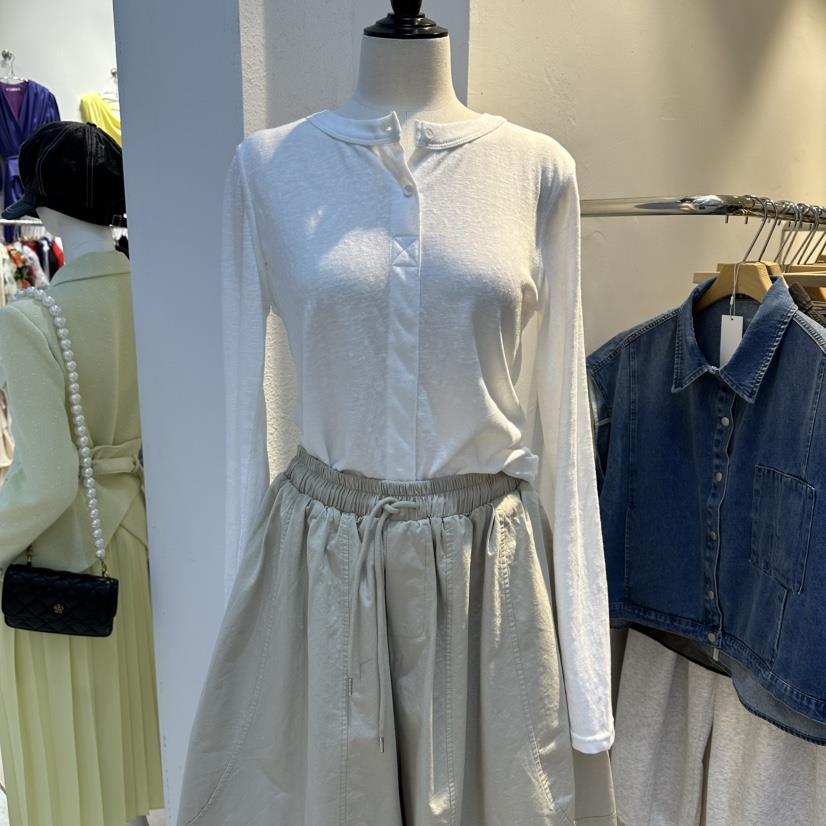 EYEFUL-Q韓國代購女裝新品真品26春夏熱賣職業休閑長袖T恤eyeful長袖T恤