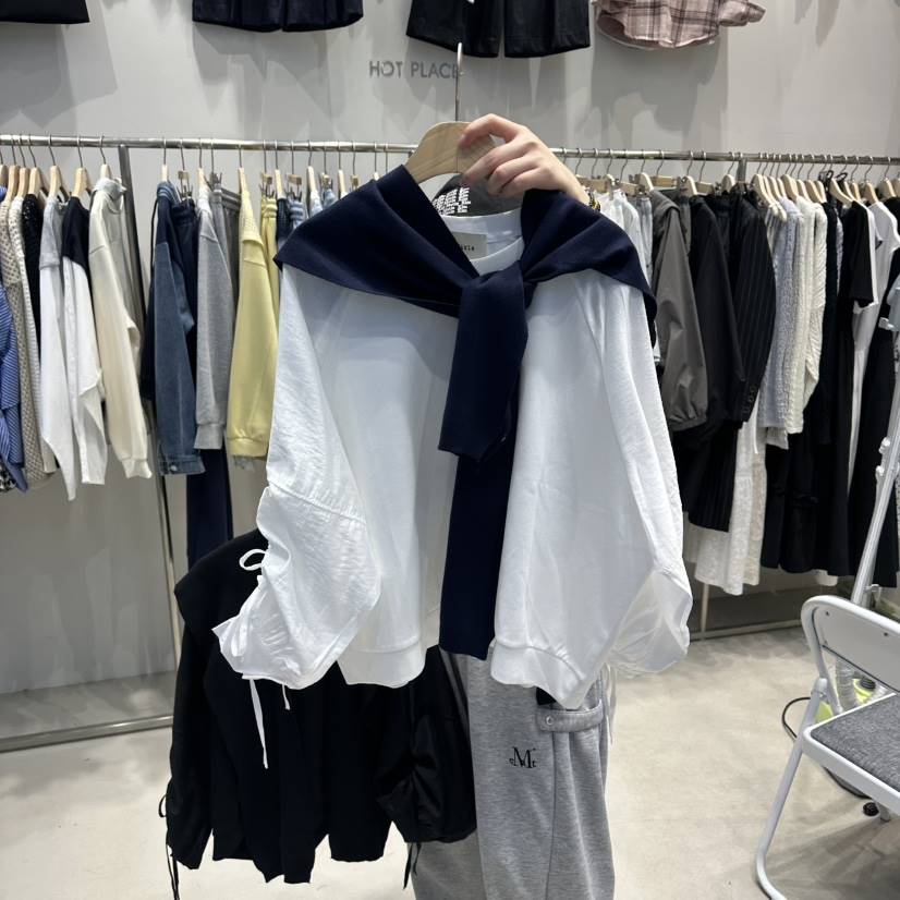 HOT PLACE/DREAM GIRIS/HOT ISSUE東大門實拍女士新品休閑襯衫蕾絲衫披肩套裝圍巾HOT PLACE/DREAM GIRIS/HOT ISSUE襯衫/蕾絲衫