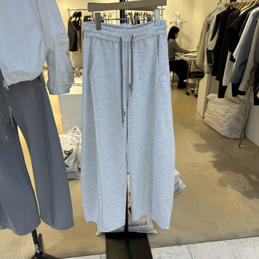 EYEFUL-Q東大門直郵女裝新款26春夏時尚真品休閑褲褶皺雙層eyeful休閑褲