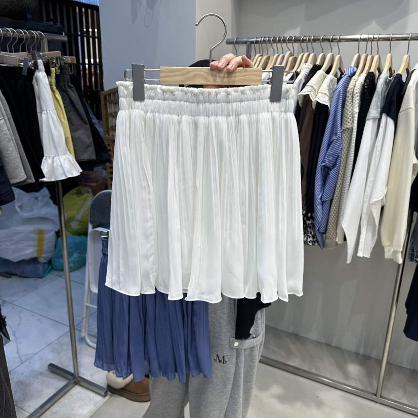 HOT PLACE/DREAM GIRIS/HOT ISSUE韓國直郵女裝新品休閑裙褲雪紡褶皺HOT PLACE/DREAM GIRIS/HOT ISSUE裙褲