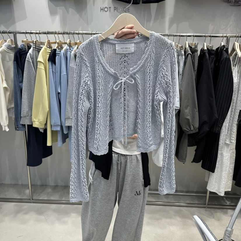 HOT PLACE/DREAM GIRIS/HOT ISSUE韓國東大門直郵女裝新品時尚針織衫圍巾開衫HOT PLACE/DREAM GIRIS/HOT ISSUE針織衫