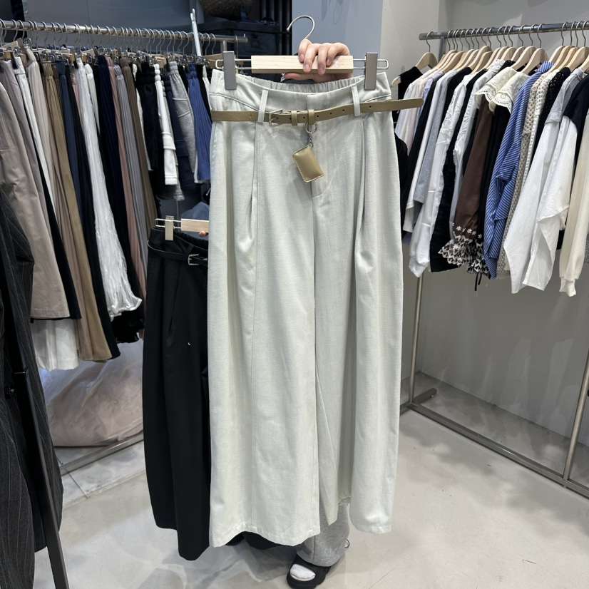 HOT PLACE/DREAM GIRIS/HOT ISSUE韓國代購女裝新款休閑休閑褲含腰帶HOT PLACE/DREAM GIRIS/HOT ISSUE休閑褲