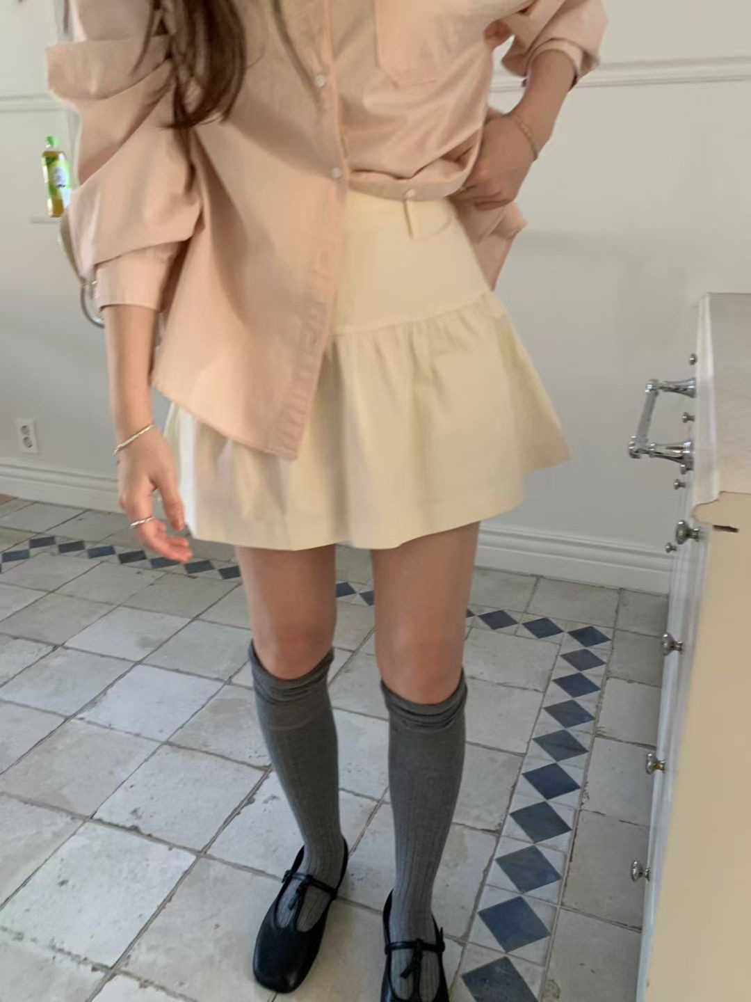 PYT-ot東大門直郵女裝新款休閑職業真品時尚人氣短裙棉質pretty young thing短裙