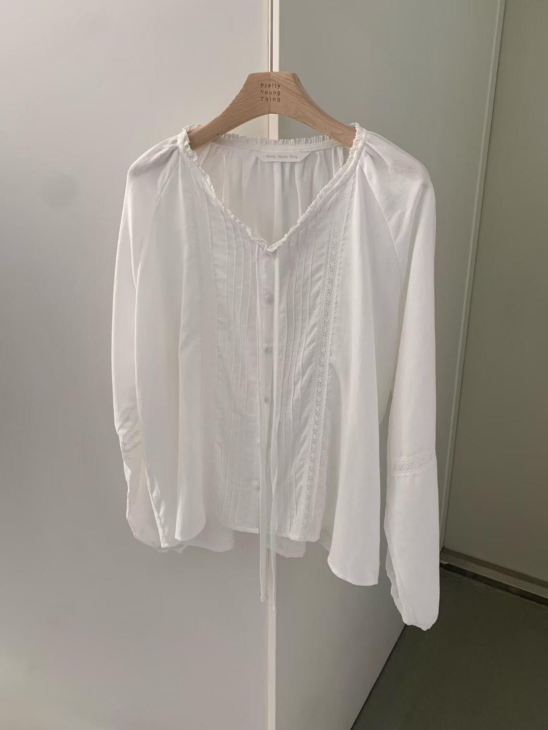 PYT-ot東大門直郵女裝新款推薦人氣真品休閑職業襯衫蕾絲衫pretty young thing襯衫/蕾絲衫