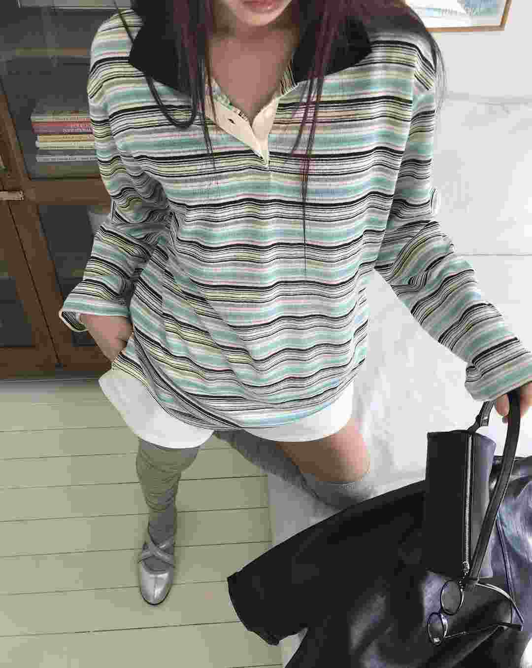 MURS韓國代購女裝新款時尚休閑人氣推薦26春夏長袖T恤不含配飾MURS長袖T恤