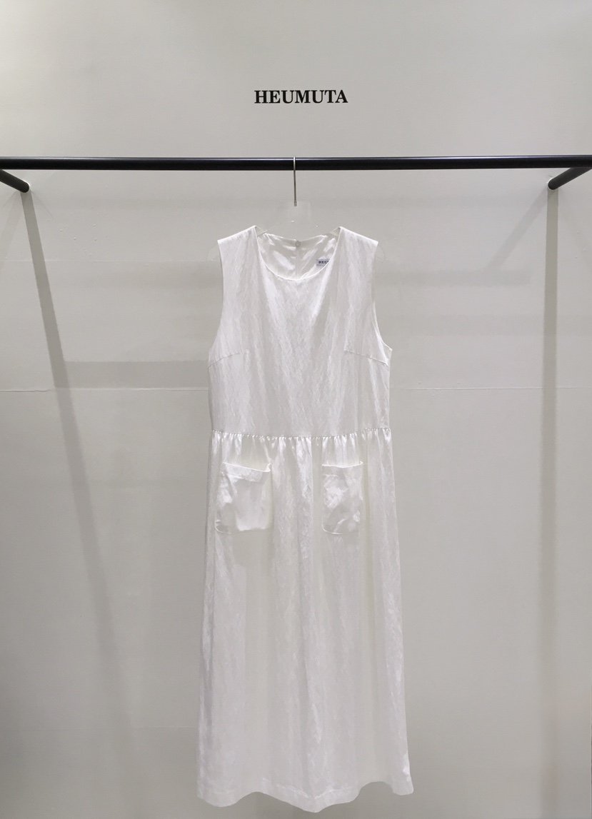 HEUMUTA韓國代購女士新品26春夏熱賣休閑真品職業連衣裙口袋HEUMUTA連衣裙