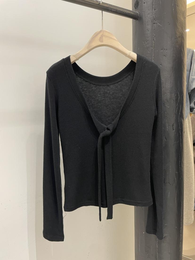 MOMENT韓國代購女裝新款26春夏職業休閑人氣時尚推薦長袖T恤MOMENT/RECOVER長袖T恤