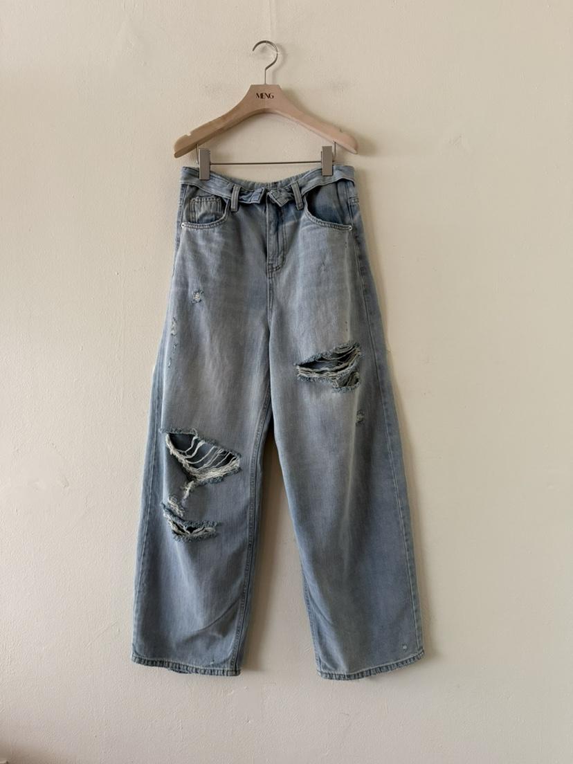 MENG韓國直郵女士新品推薦26春夏職業熱賣休閑人氣牛仔褲MENG牛仔褲