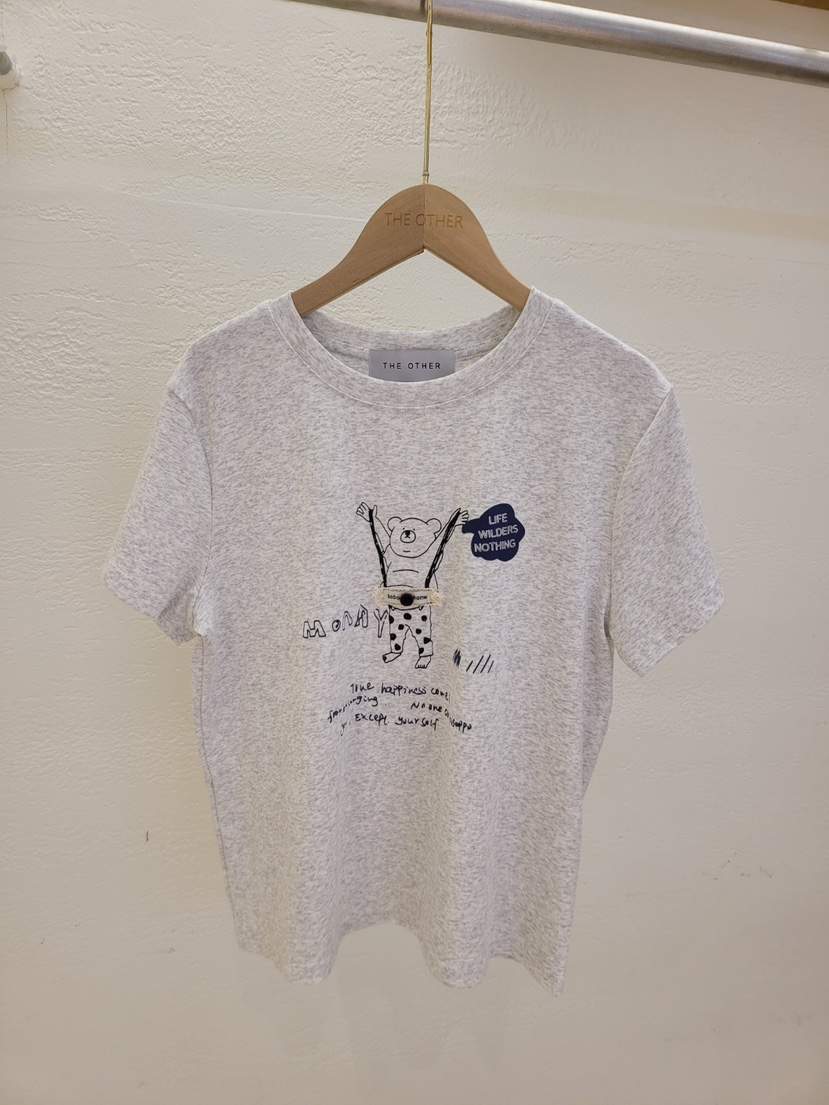 THE OTHER韓國代購女士新款職業時尚熱賣26春夏T恤泰迪熊THE OTHERT恤