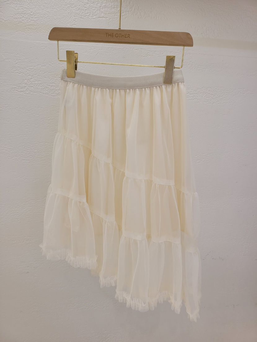 THE OTHER韓國直郵實拍女士新品休閑職業半身裙中短裙透視THE OTHER半身裙/中短裙