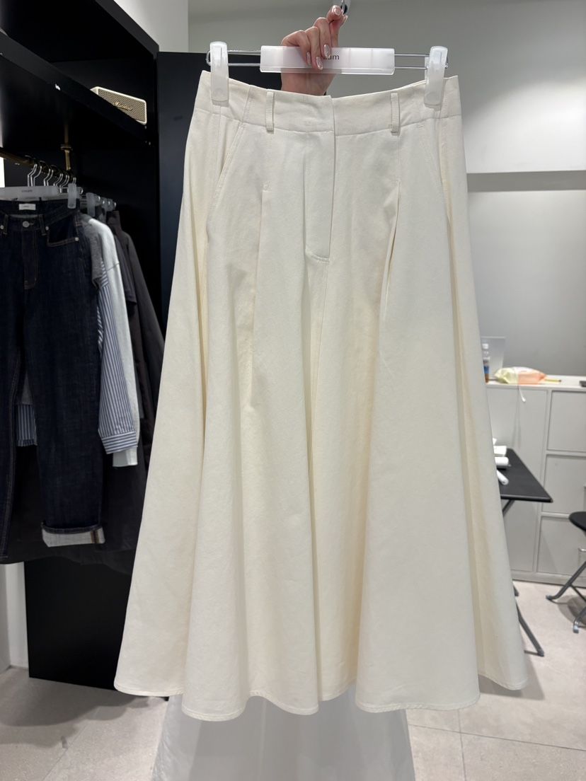 CREAM-P韓國代購女裝新款熱賣職業人氣時尚長裙喇叭棉質CREAM-P長裙