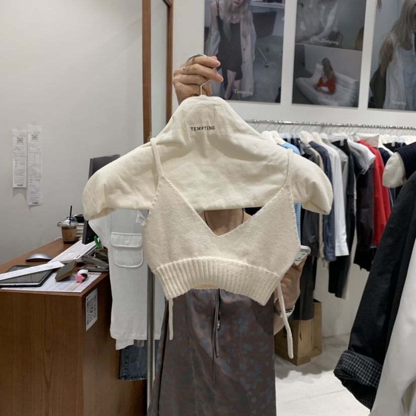 TEMPTING韓國東大門直郵女裝新款休閑熱賣人氣職業吊帶背心TEMPTING吊帶/背心