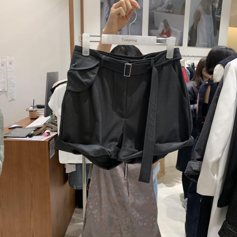 TEMPTING韓國直郵女裝新款推薦休閑熱賣時尚職業短褲含腰帶TEMPTING短褲