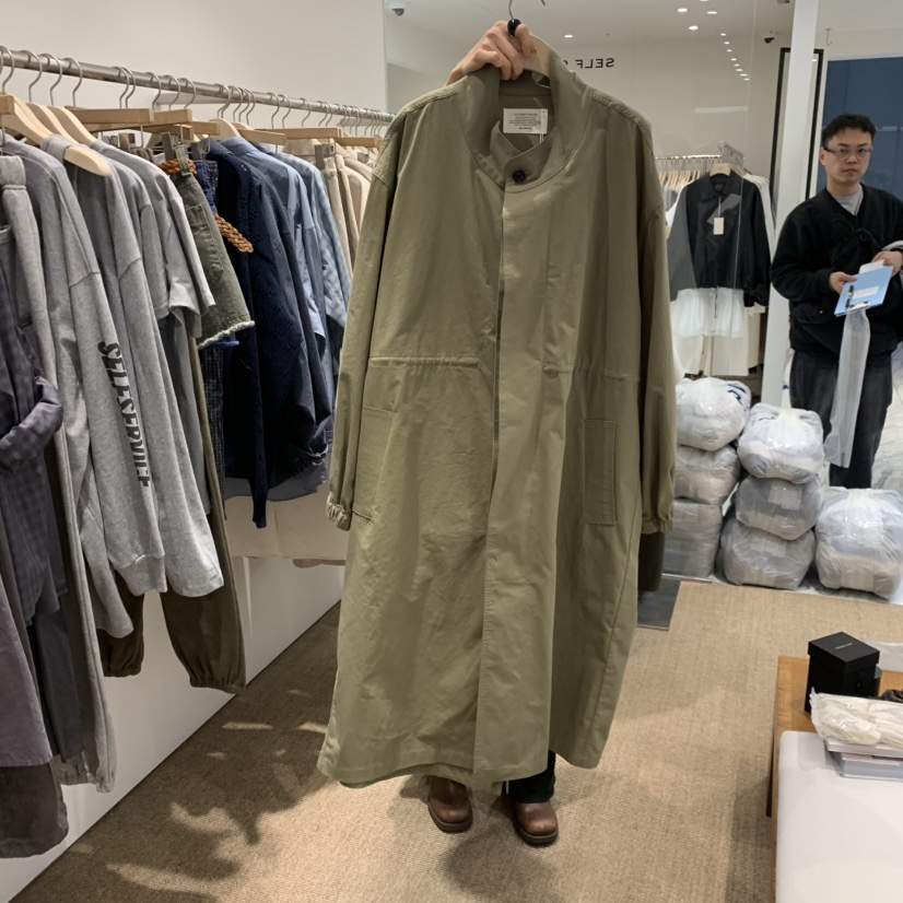 SELF SERVICE韓國東大門代購女裝新款職業推薦熱賣長款風衣SELF SERVICE長款風衣