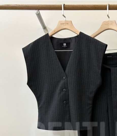 GENTLE B/LOVENTINA韓國東大門代購女裝新品休閑26春夏馬甲GENTLE B/LOVENTINA馬甲