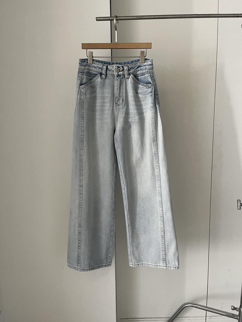 DARAK韓國東大門代購女士新款推薦熱賣休閑26春夏牛仔褲雙排扣DARAK牛仔褲