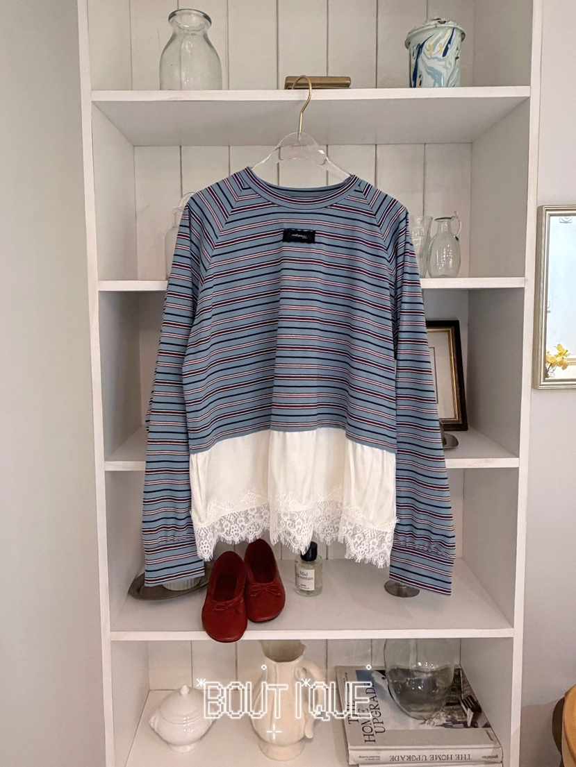 BOUTIQUE-L韓國東大門直郵女裝新品人氣休閑26春夏長袖T恤BOUTIQUE-L長袖T恤