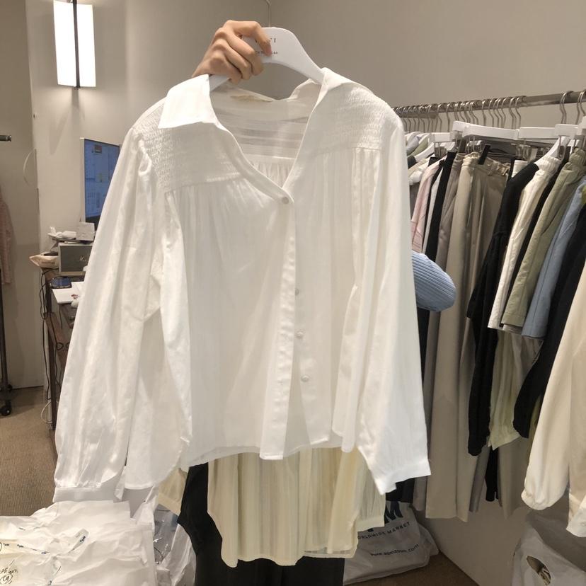 VENIR-a韓國直郵實拍女士新款熱賣時尚休閑26春夏襯衫蕾絲衫VENIR-a襯衫/蕾絲衫