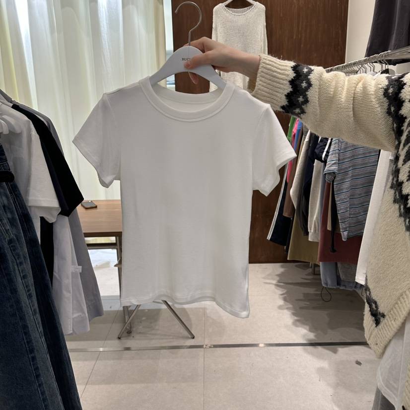 BUCKLE韓國直郵實拍女士新品26春夏推薦職業時尚休閑人氣T恤BUCKLET恤